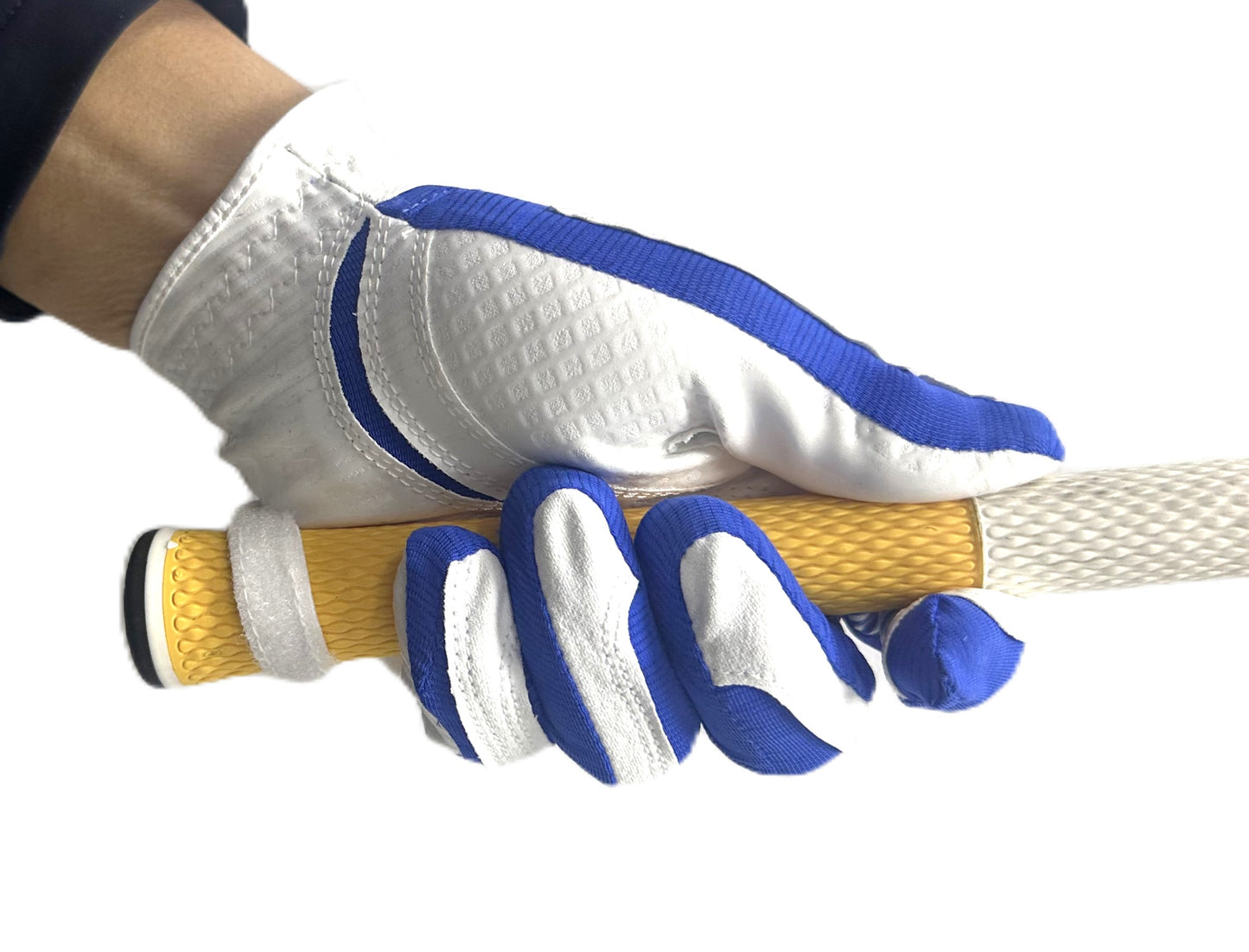 Copper Tech Golf Grip Training Gloves Men's Left OR Right Hand White/Royal Blue with Ball Marker