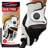 Copper Tech Men's Golf Gloves 2-Pack