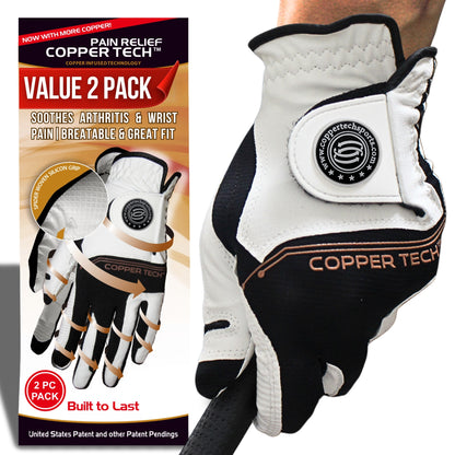 Copper Tech Men's Golf Gloves 2-Pack