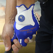 Blue Copper Golf Glove Men left handed golfers with breathable, flexible, comfortable joint relief. 