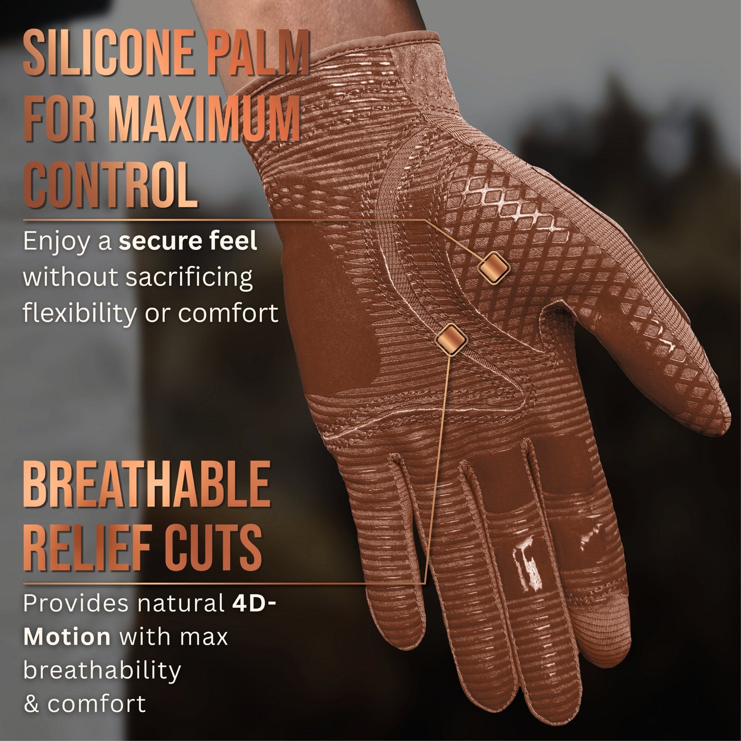 Copper Tech Plus Women's Golf Gloves [Worn on Left Hand]