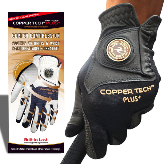 Copper Tech Golf Glove Men With Black Color 