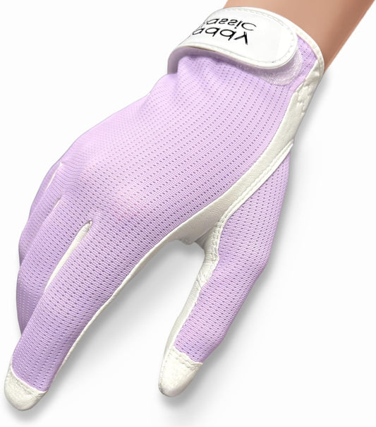 Caddy Classic Ladies Golf Sun Glove Women | Various Stylish Mesh Design for High Breathability | Women's Golf Gloves Worn on Right Hand for Left Handed Golfers| Premium Leather Construction for Comfortable Fit (Copy)
