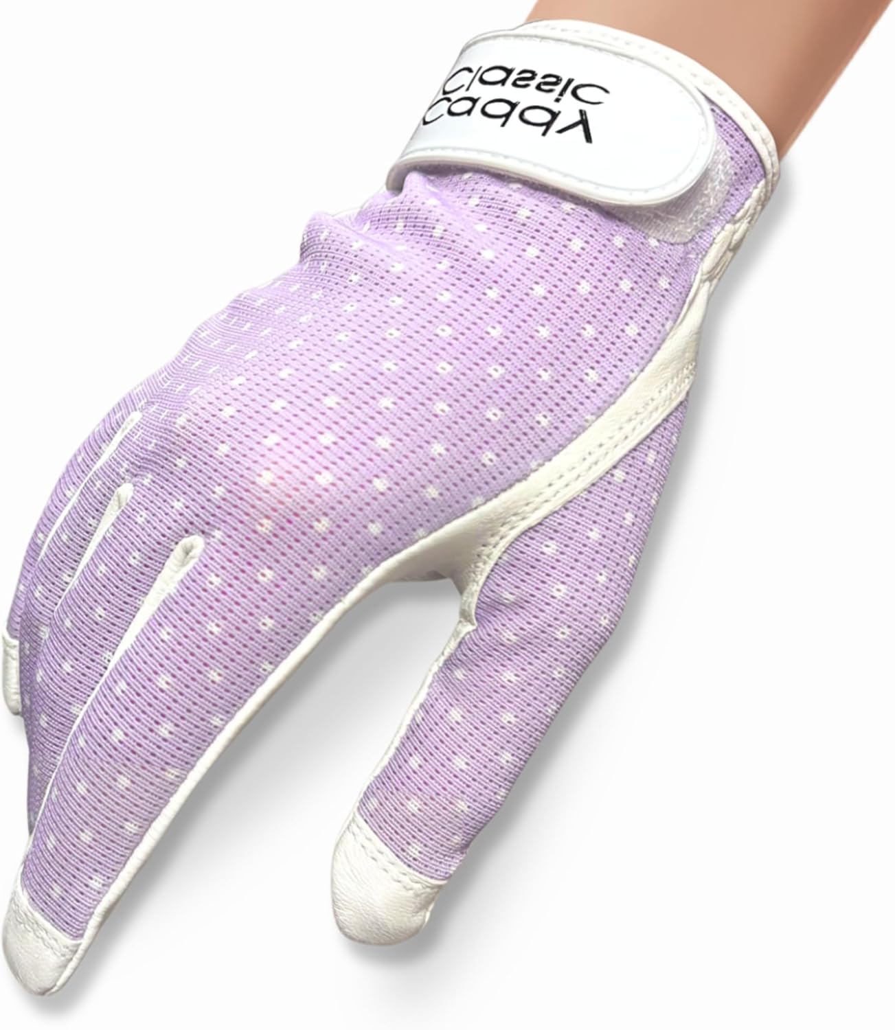 Caddy Classic Ladies Golf Sun Glove Women | Various Stylish Mesh Design for High Breathability | Womens Golf Gloves Worn on Left Hand for Right Handed Golfers| Premium Leather Construction for Comfortable Fit