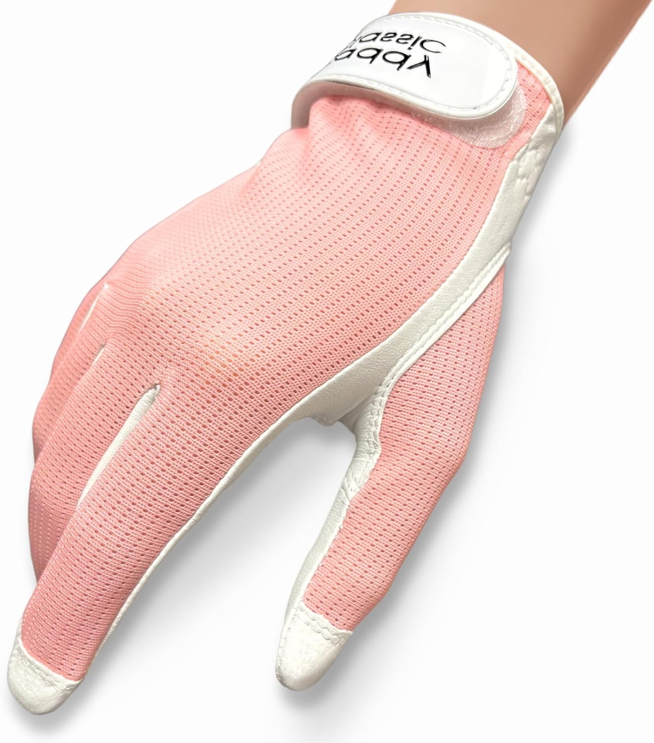 Caddy Classic Ladies Golf Sun Glove Women | Various Stylish Mesh Design for High Breathability | Womens Golf Gloves Worn on Left Hand for Right Handed Golfers| Premium Leather Construction for Comfortable Fit
