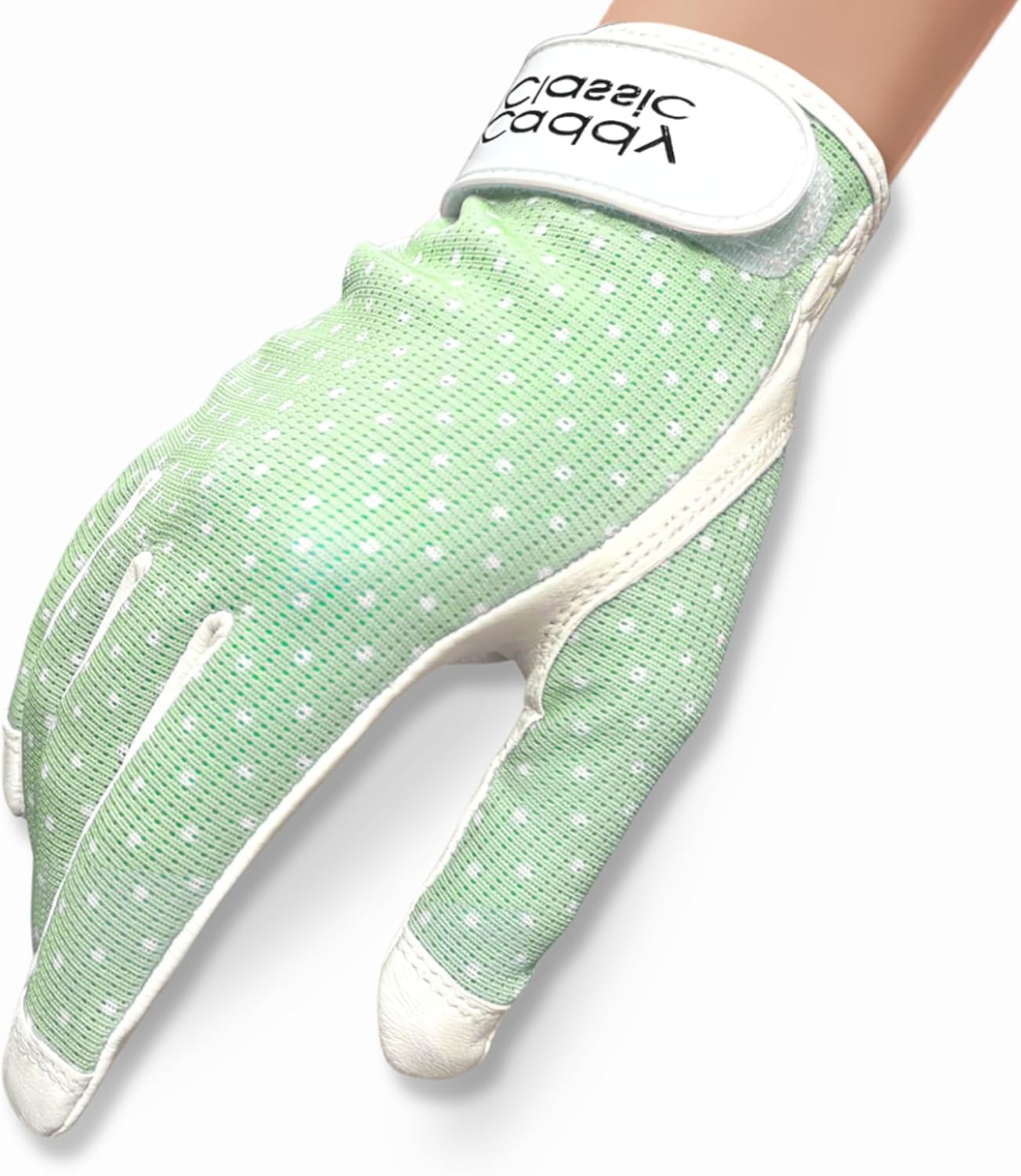 Caddy Classic Ladies Golf Sun Glove Women | Various Stylish Mesh Design for High Breathability | Womens Golf Gloves Worn on Left Hand for Right Handed Golfers| Premium Leather Construction for Comfortable Fit