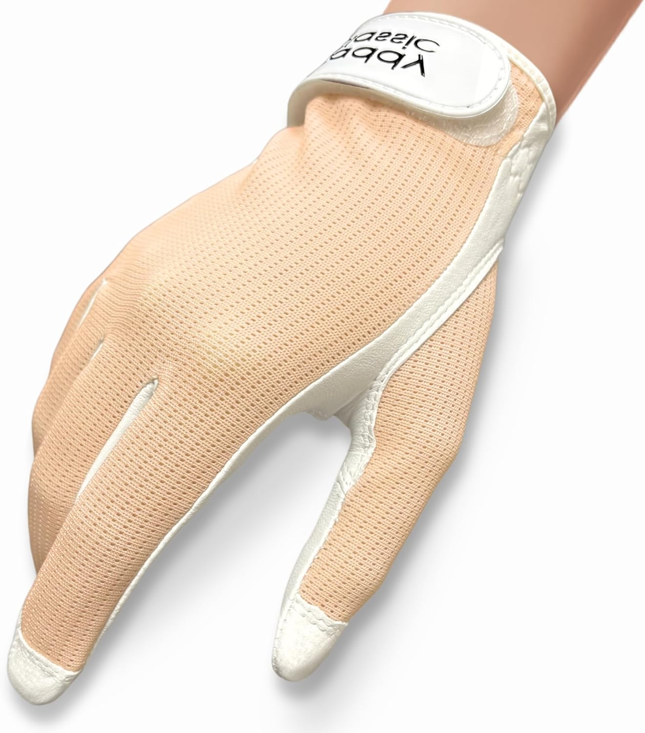 Caddy Classic Ladies Golf Sun Glove Women | Various Stylish Mesh Design for High Breathability | Womens Golf Gloves Worn on Left Hand for Right Handed Golfers| Premium Leather Construction for Comfortable Fit