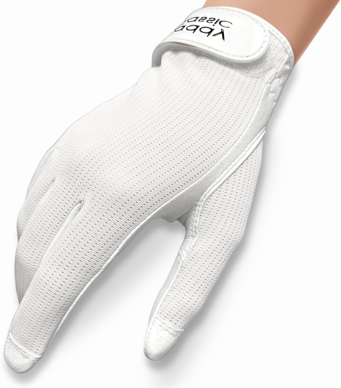 Caddy Classic Ladies Golf Sun Glove Women | Various Stylish Mesh Design for High Breathability | Womens Golf Gloves Worn on Left Hand for Right Handed Golfers| Premium Leather Construction for Comfortable Fit