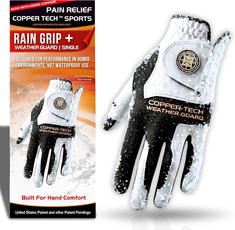 Coppar Tech Men’s Copper Tech Plus Golf Gloves – 2nd Gen Compression