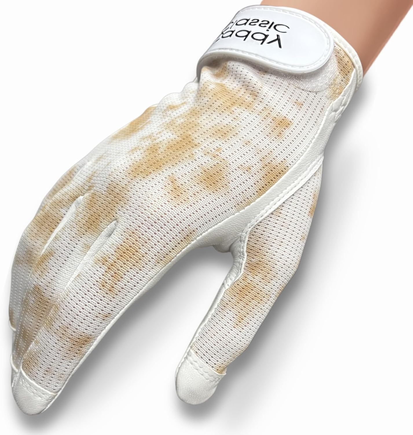 Caddy Classic Ladies Golf Sun Glove Women | Various Stylish Mesh Design for High Breathability | Womens Golf Gloves Worn on Left Hand for Right Handed Golfers| Premium Leather Construction for Comfortable Fit