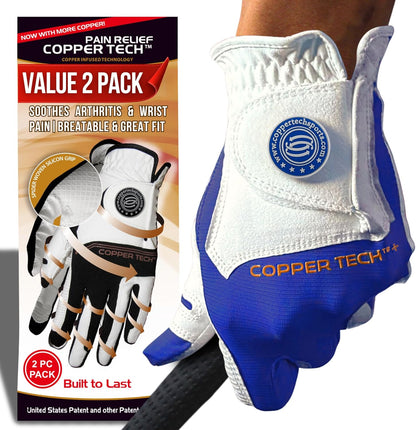 Copper Tech Men's Golf Gloves 2-Pack