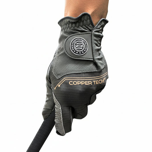 Copper Tech Men's Golf Gloves 2-Pack (Gray/Charcoal)