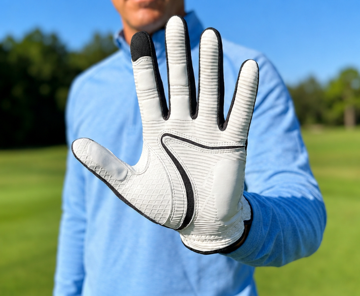 Palm side of Copper Tech golf glove